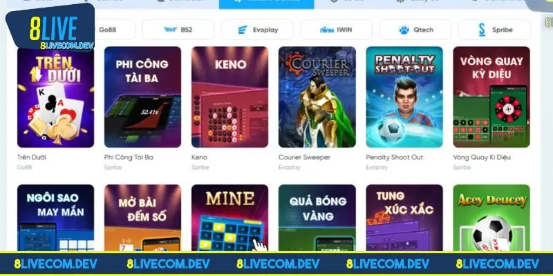 Những trò chơi hấp dẫn anh em cược thủ có thể khám phá