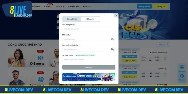 Những lưu ý quan trọng khi đăng nhập nhà cái 8LIVE