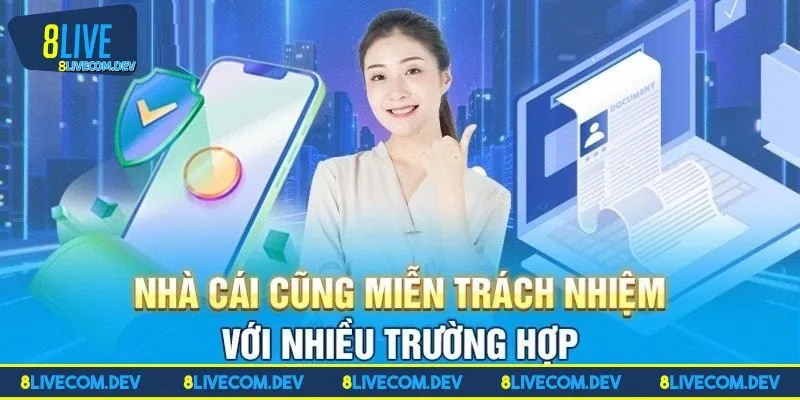 Trách nhiệm của nhà cái với điều khoản miễn trừ